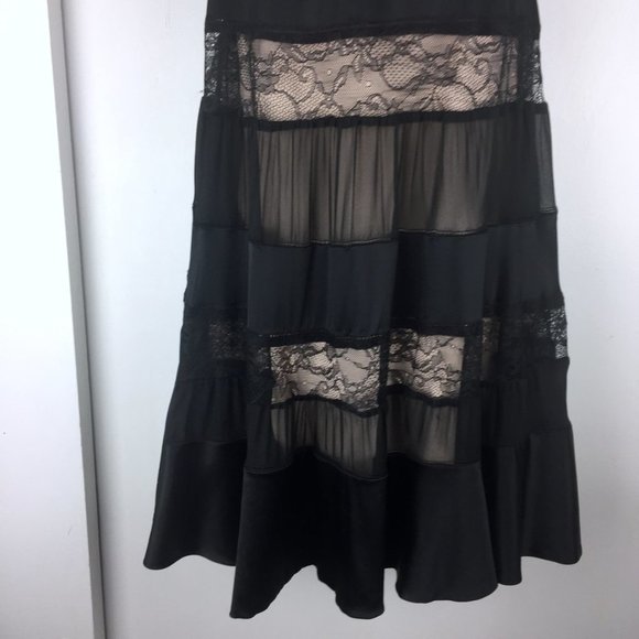 DIANE VON FURSTENBERG Abby Black Silk & Lace Dress - Picture 5 of 11